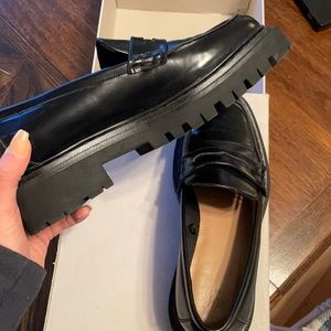 Black Platform Loafers